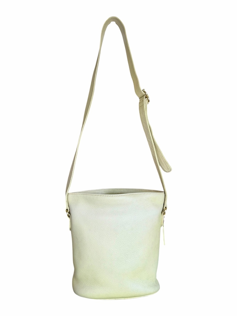 Vintage Coach Sonoma Small Bucket Zip 4907 Leather Shoulder Bag Light Lime Green - Picture 4 of 11